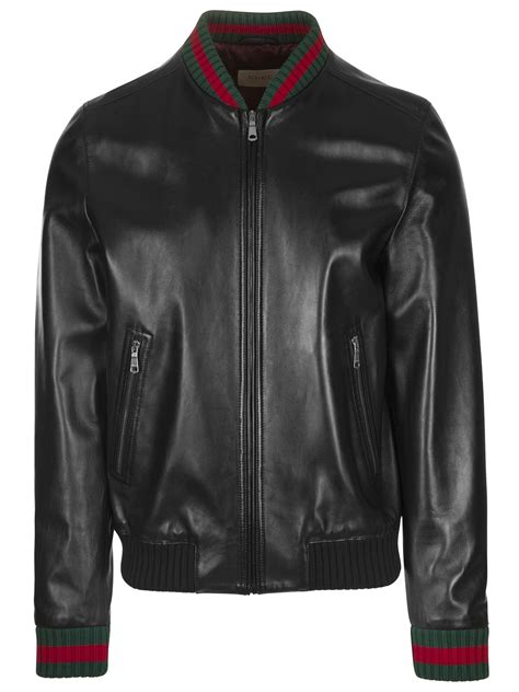 gucci blackspray jacket|gucci black leather jacket.